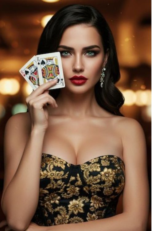Lucky Gold APP ကို Smartphone တွင် ဖွင့်ပြီး Live Casino ကစားနေသောမြင်ကွင်း